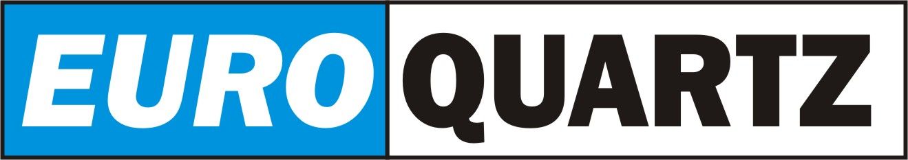 EUROQUARTZ logo with blue “EURO” and black “QUARTZ” on a white background