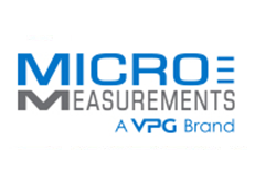 Micro Measurements logo in blue and gray, with “A VPG Brand” underneath