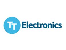 TT Electronics logo: blue circle with white 