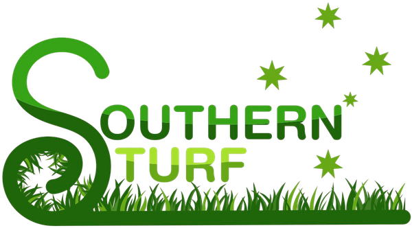 Logo for Southern Turf, featuring green grass, a stylized 