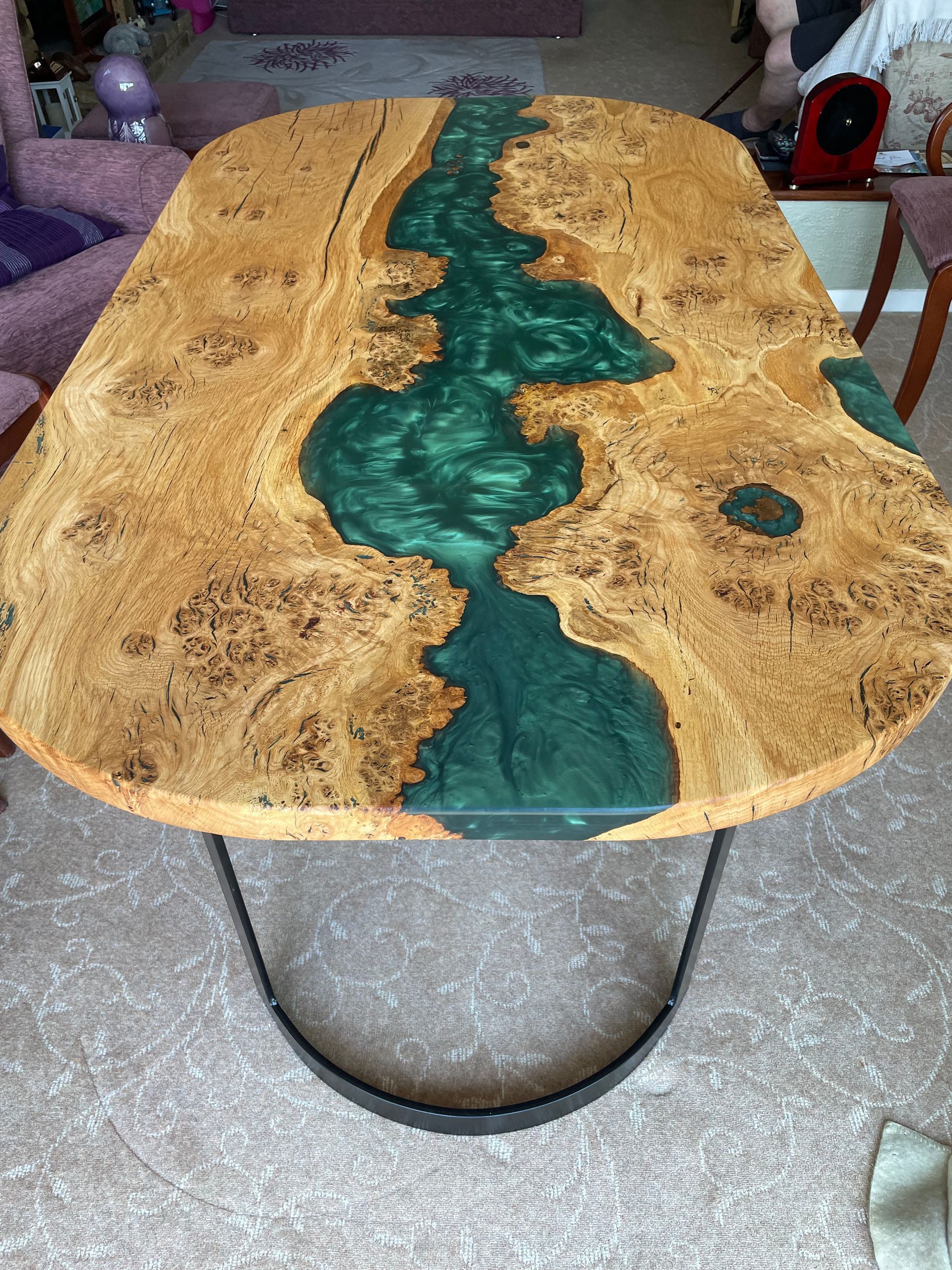 oak river dining table
