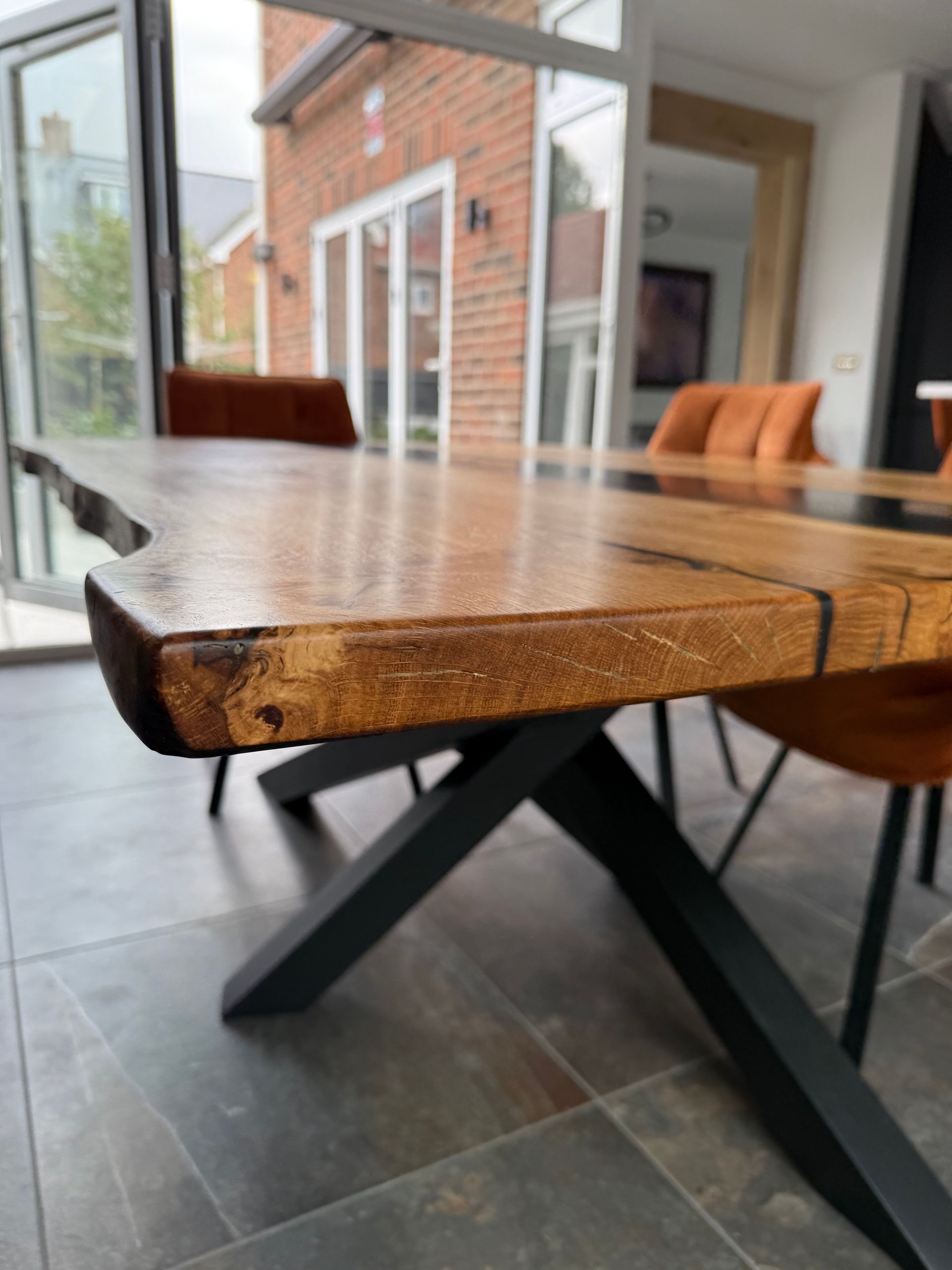 live edge dining table