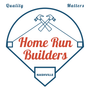 A logo for home run builders