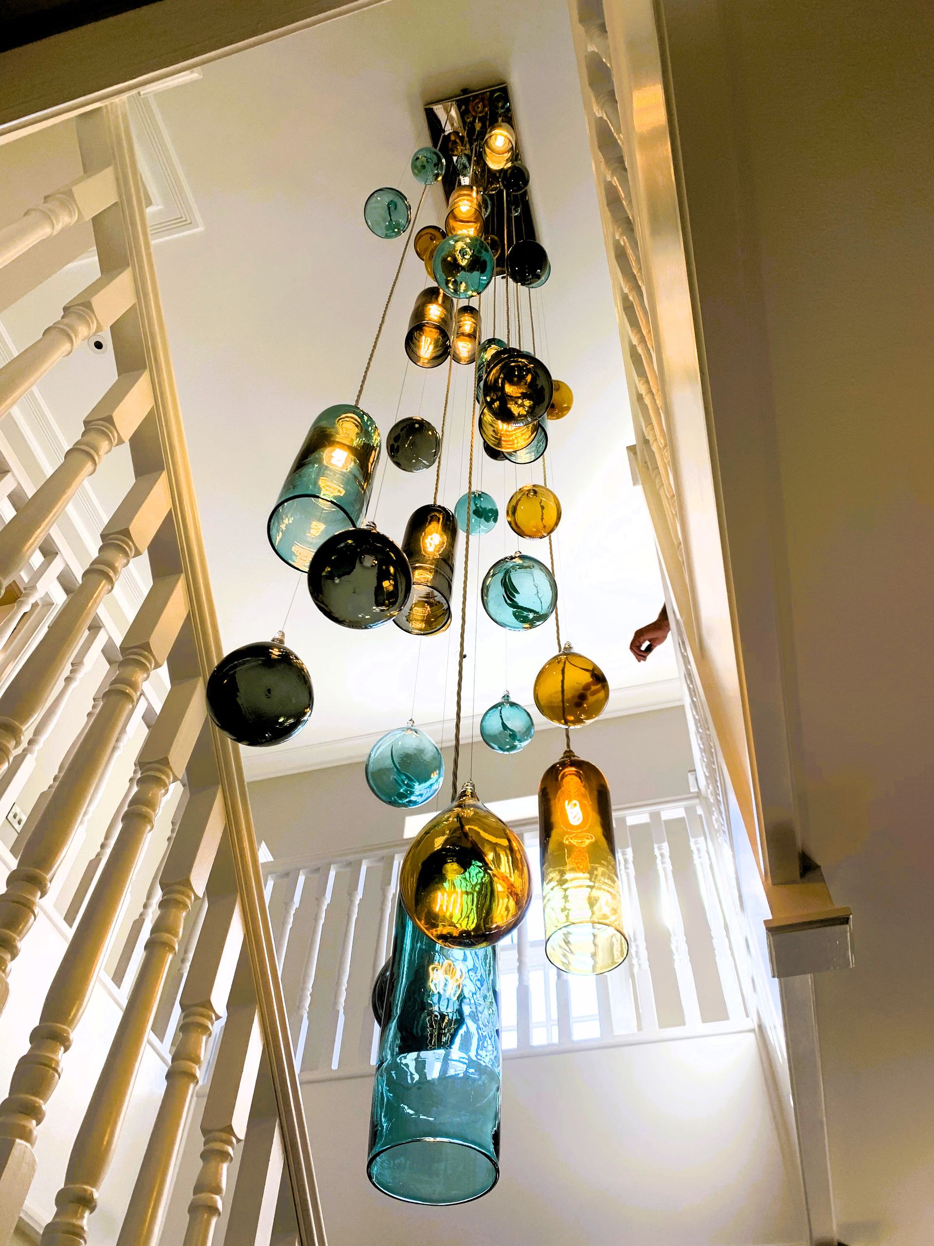 Blown Glass Chandeliers Bespoke Lighting Roast Designs