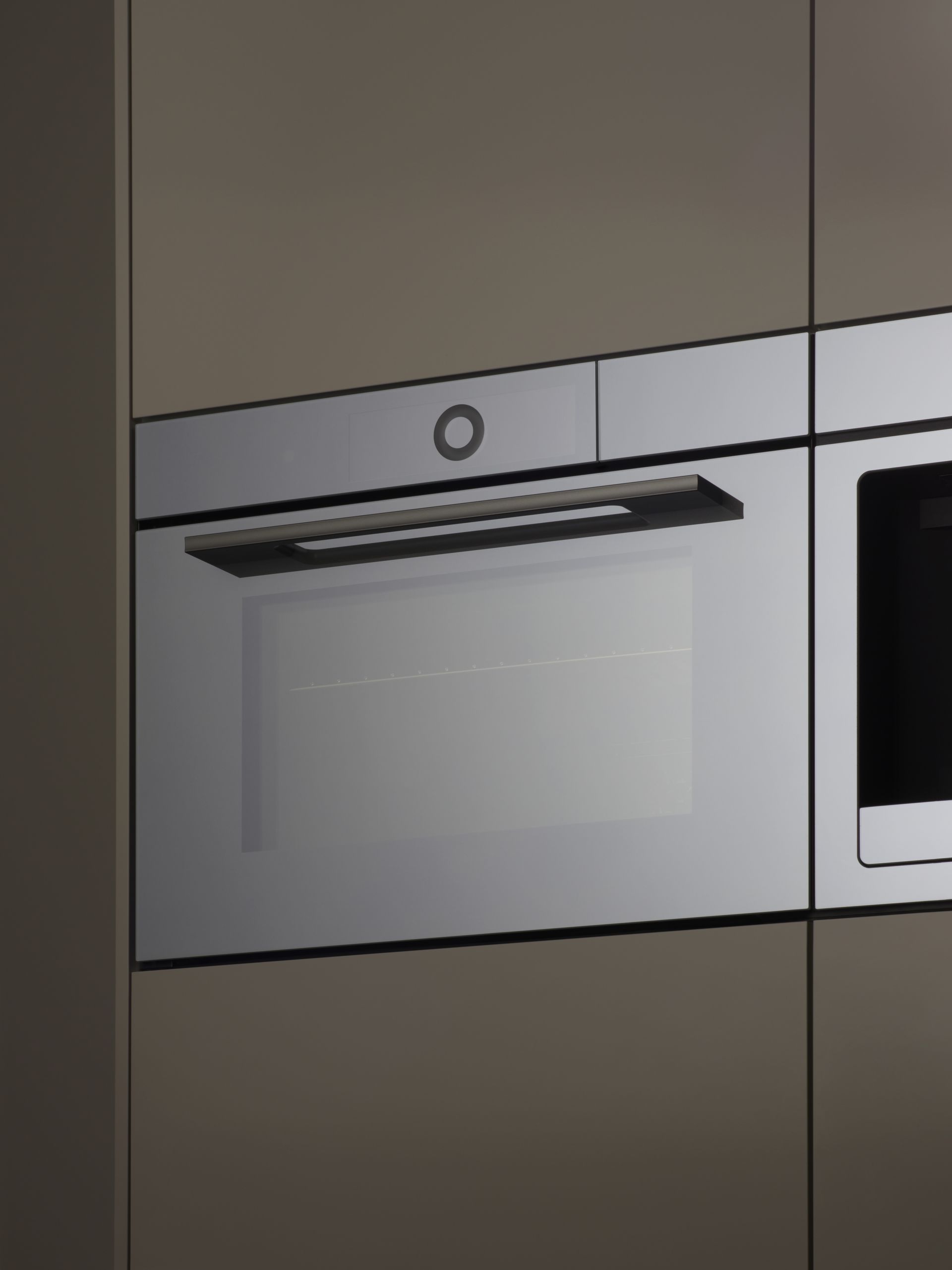 V-ZUG double cooker and microwave unit in luxury kitchen with doors shut