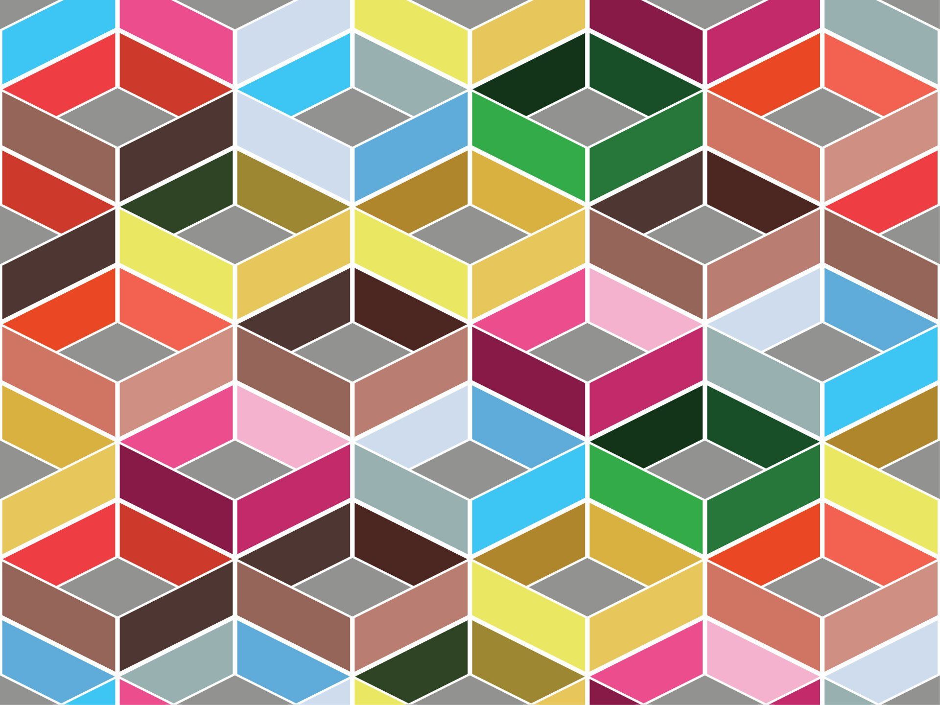 a colorful geometric pattern with a gray background