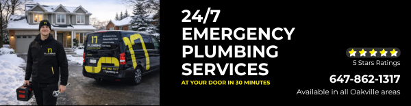 Emergency plumbing service in Oakville available 24/7 – fast response for leaks and backups