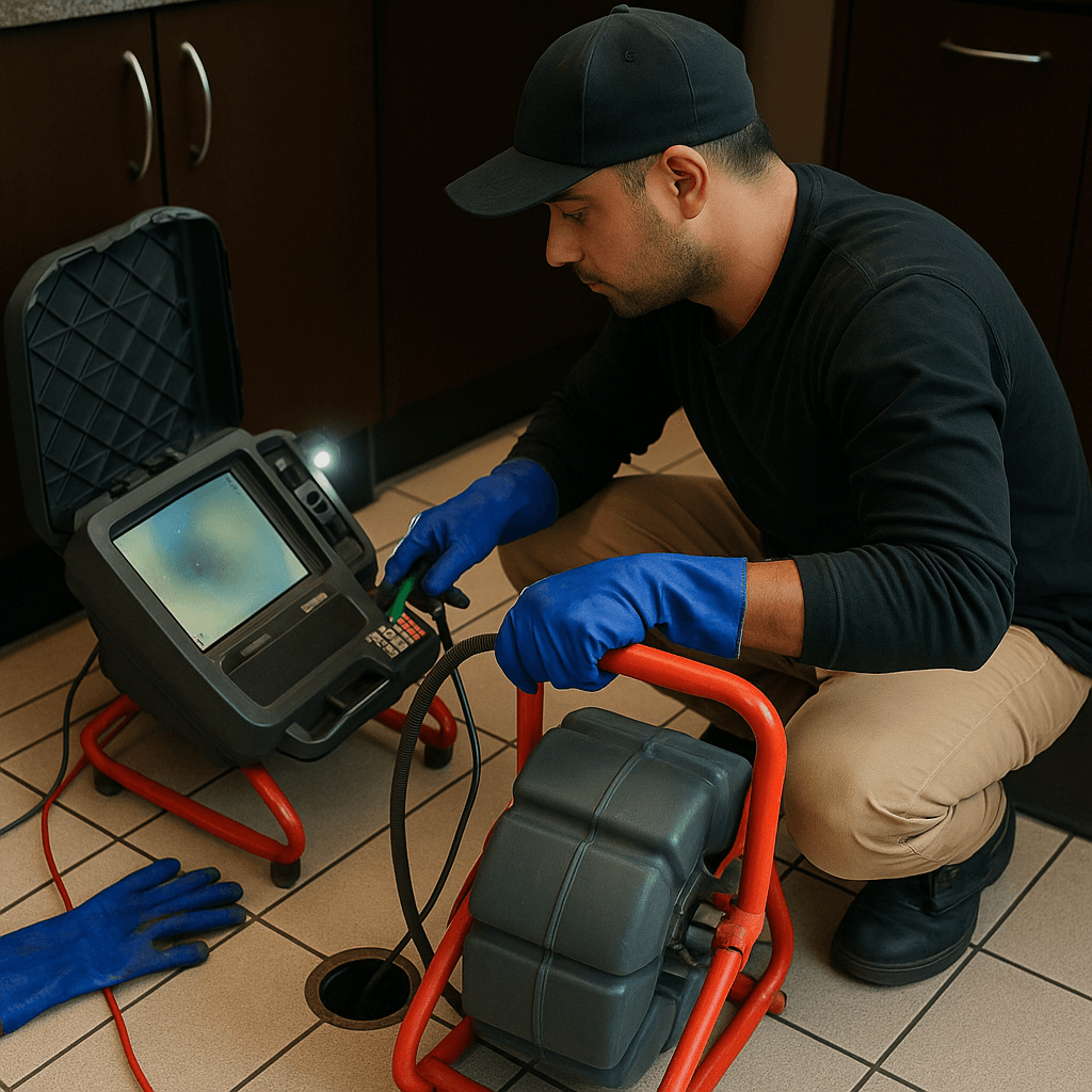 Sewer Camera inspection for Drain 
