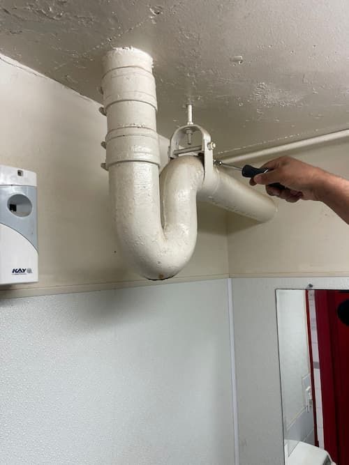 Cast iron sewer pipe repair in Oakville fixing cracked drain line and restoring flow