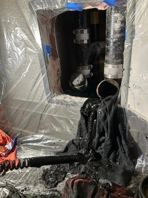 Performing stack cleaning in condominium building