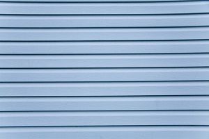 Blue horizontal siding.
