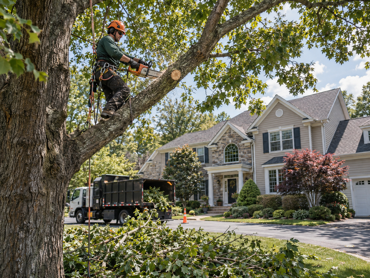 Tree maintenance and trimming for a yard in Old Bridge NJ