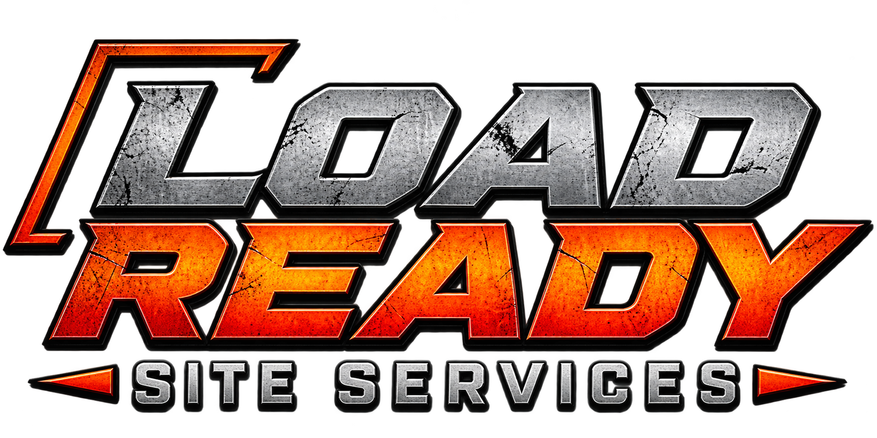 Load Ready Site Services logo in gray, orange, and black text on a white background