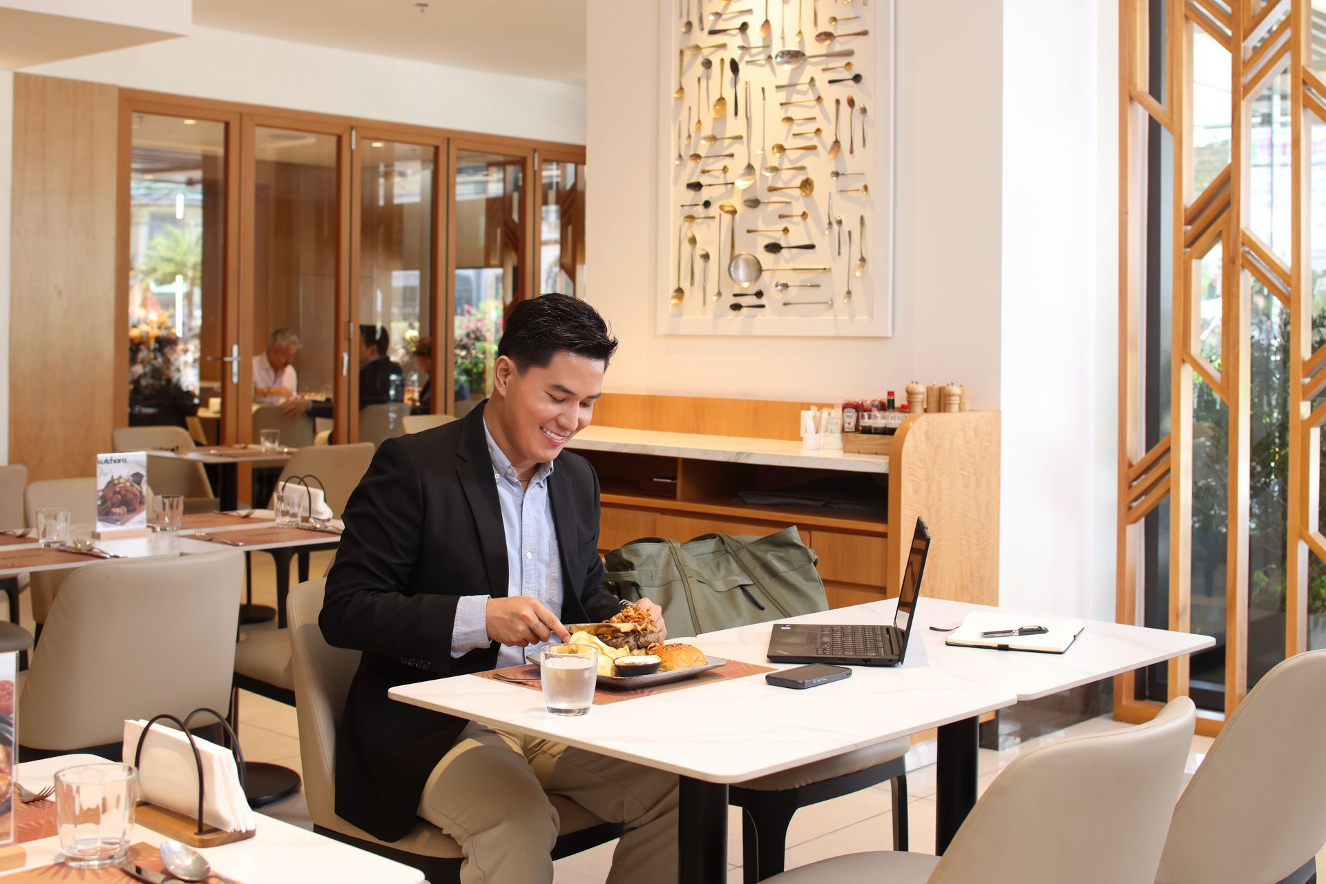Doing their work at Alino Hotel