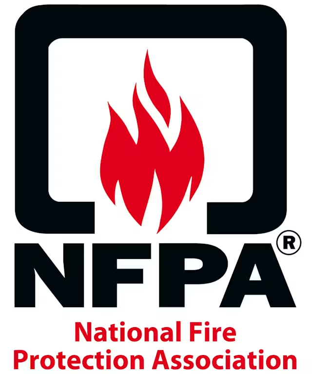 Le logo de l'association nationale de protection contre les incendies
