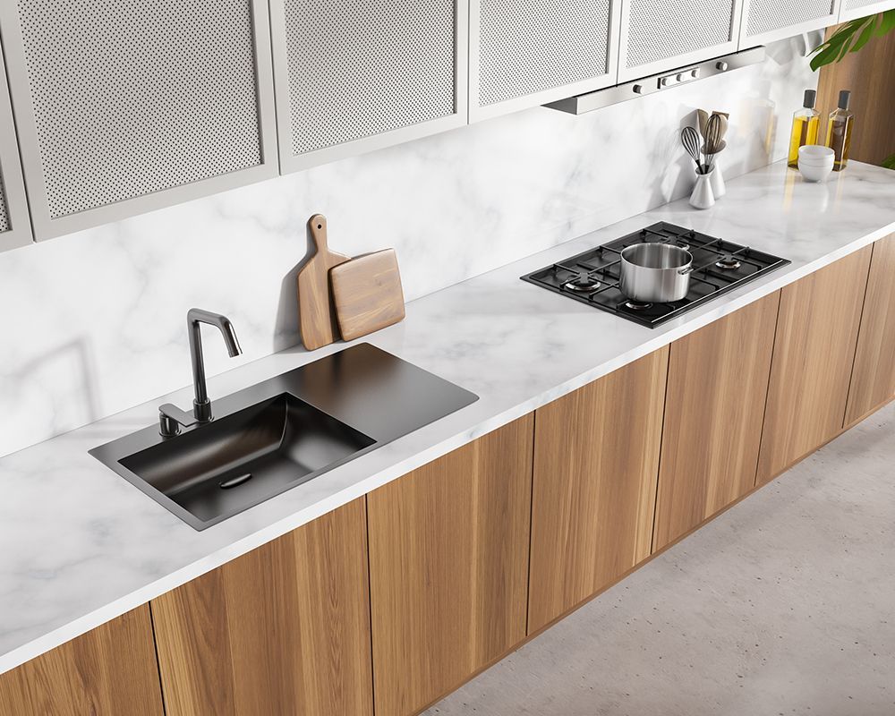 White Quartz Stone Sink