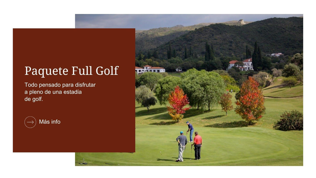 Paquete Full Golf.