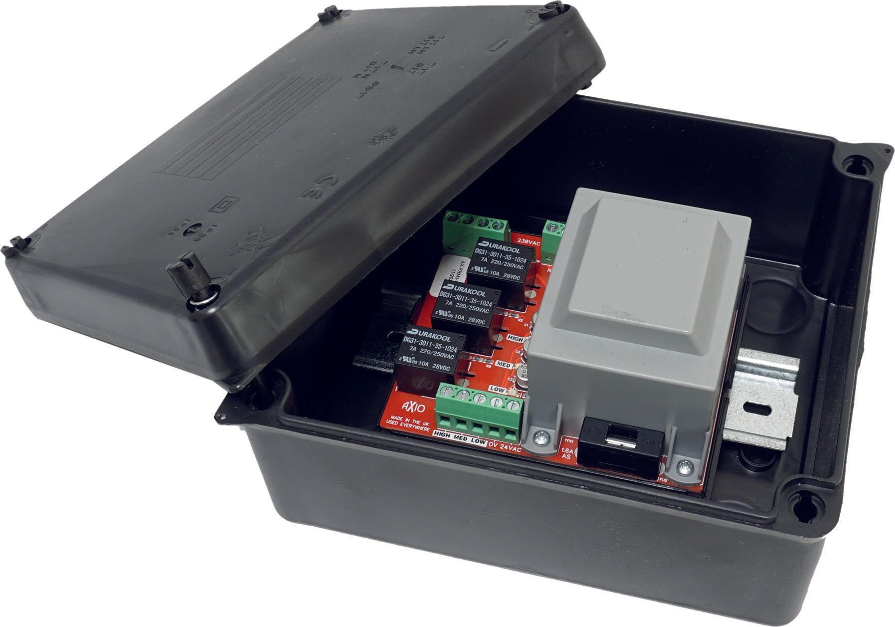 AX-FRM3-D30ET 3 FAN SPEED RELAY MODULE WITH 230VAC/24VAC TRANSFORMER