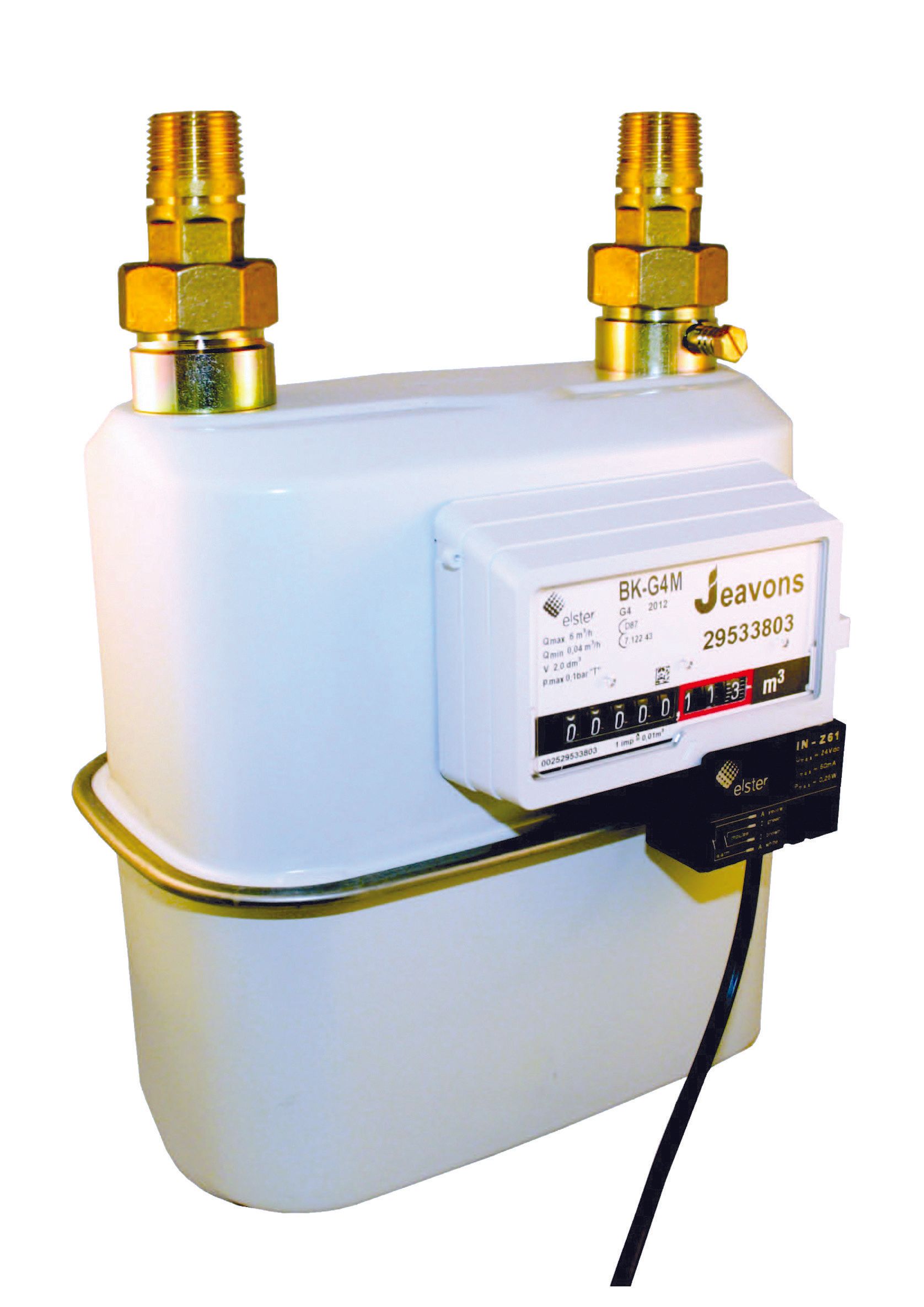 ELSTER BK DIAPHRAGM GAS METERS C/W PULSE OUTPUT