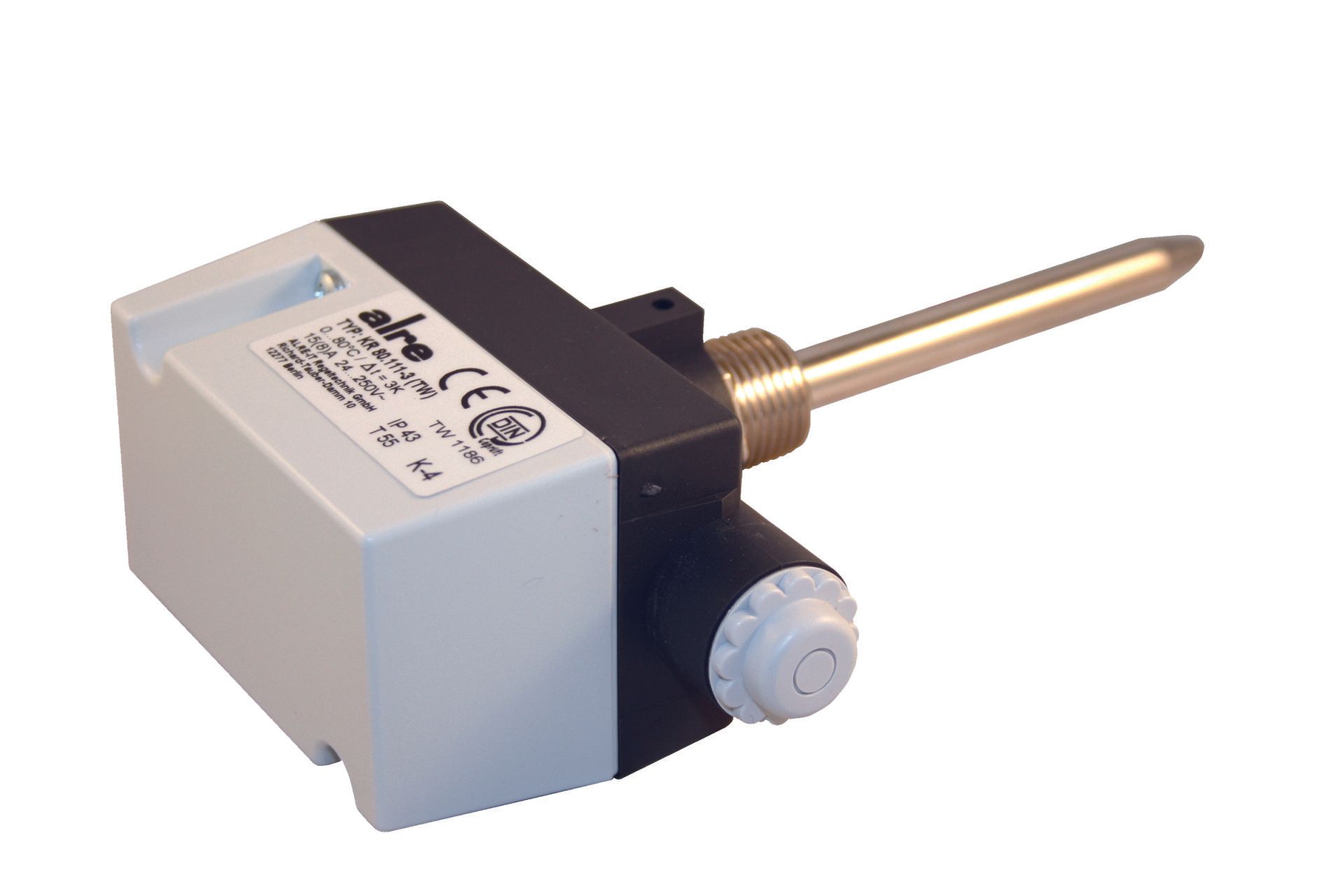 ALRE RANGE. 15AMP RATED SPDT. IP43 PROTECTION AUTO RESET SINGLE THERMOSTAT AUTO RESET
