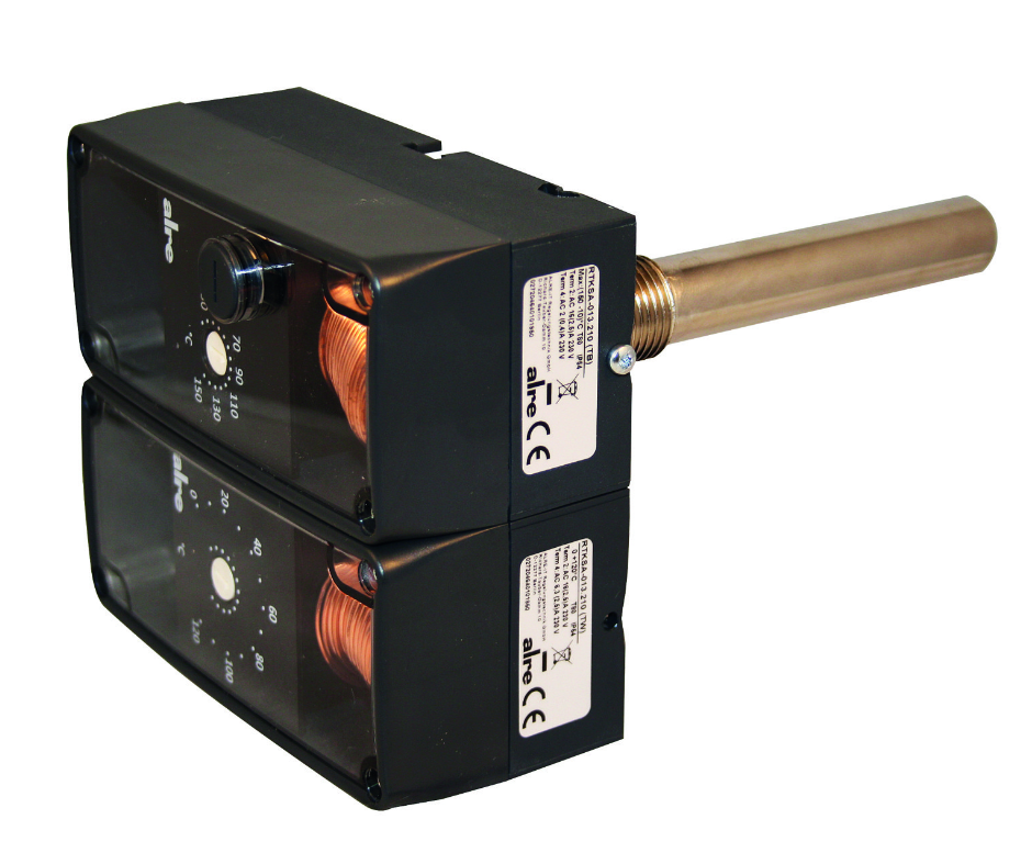 ALRE RANGE. 15AMP RATED SPDT. IP43 PROTECTION DUAL THERMOSTAT