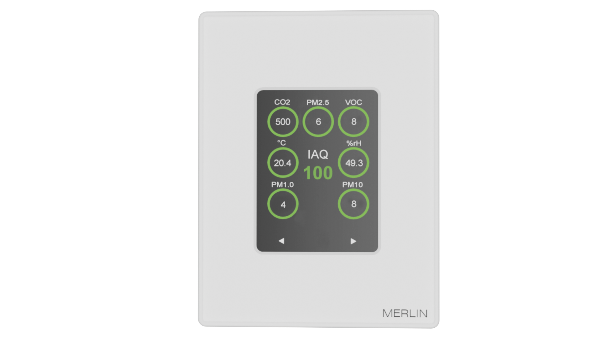 CO2 TEMP & HUMIDITY SENSOR C/W TOUCH DISPLAY