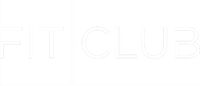FitClub logo in white for branding in the website header and footer.