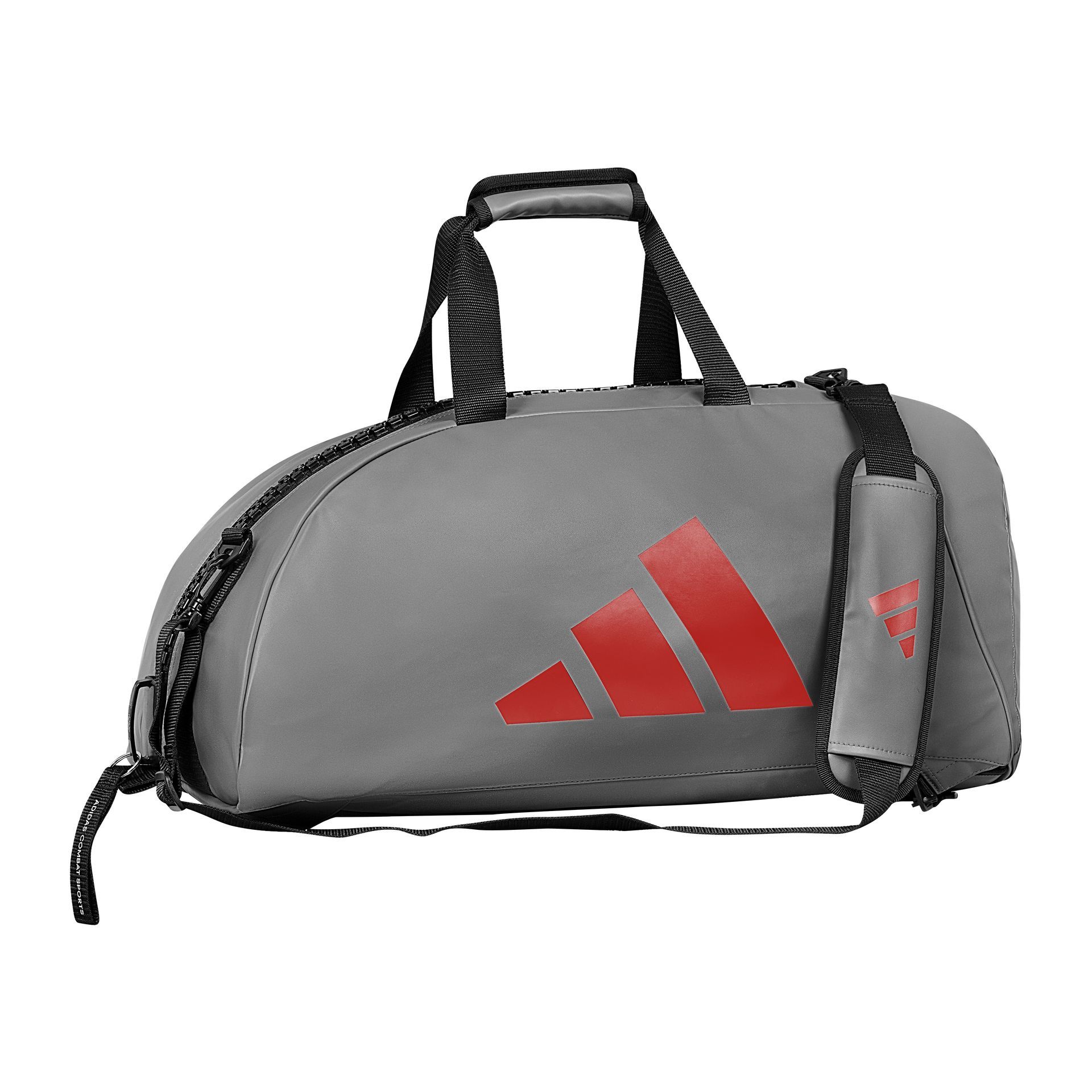 Adidas 2-in-1 Sporttas – Grijs/Rood – Compact, Modern & All-Purpose