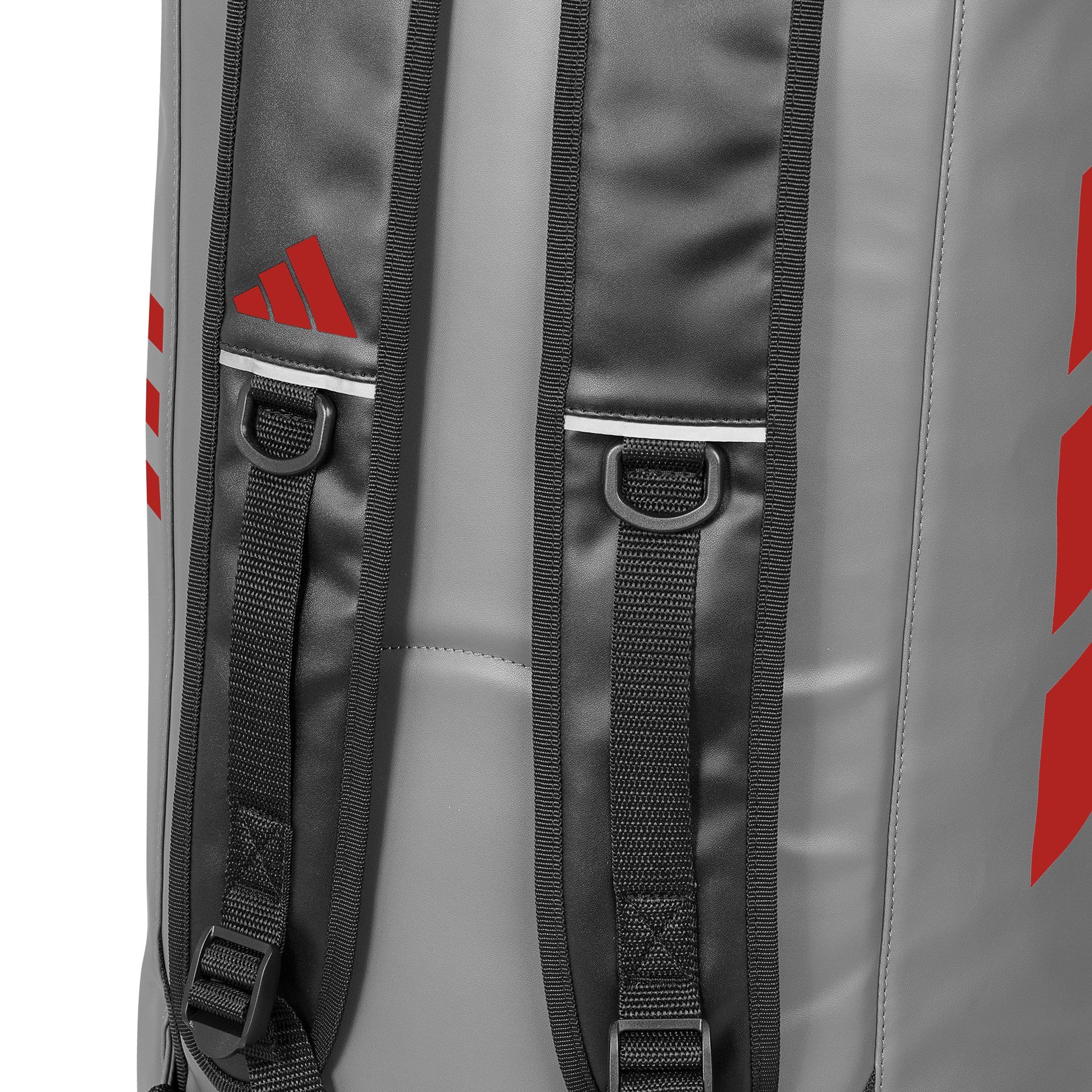 Adidas 2-in-1 Sporttas – Grijs/Rood – Compact, Modern & All-Purpose