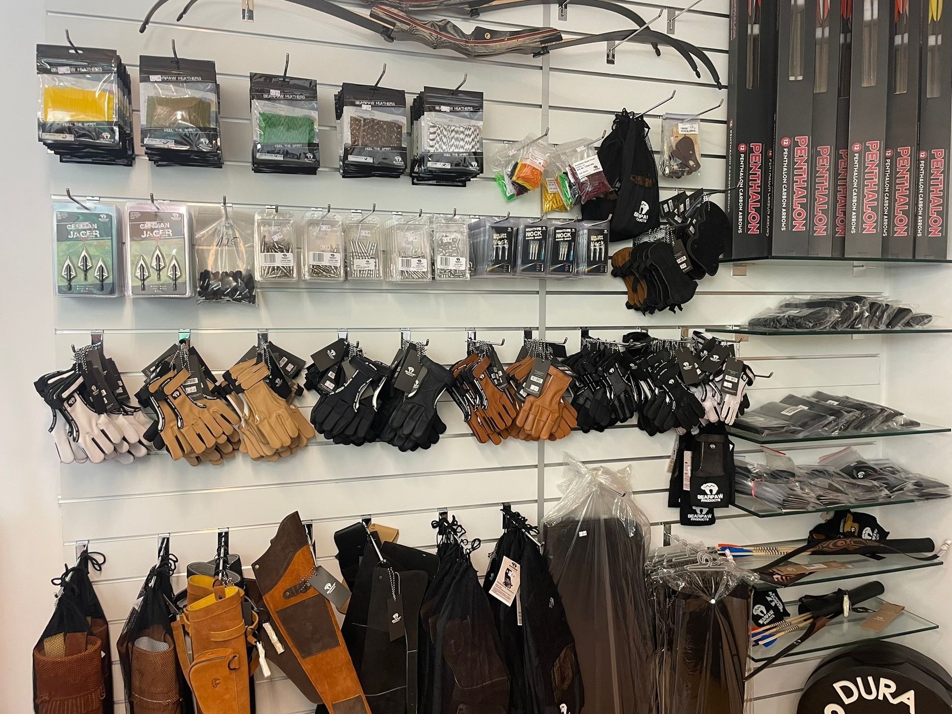 Blick auf eine Shop-Wand