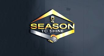 Gold diamond logo reading “SEASON TO SHINE” on a dark blue background, with a small lightbulb icon.
