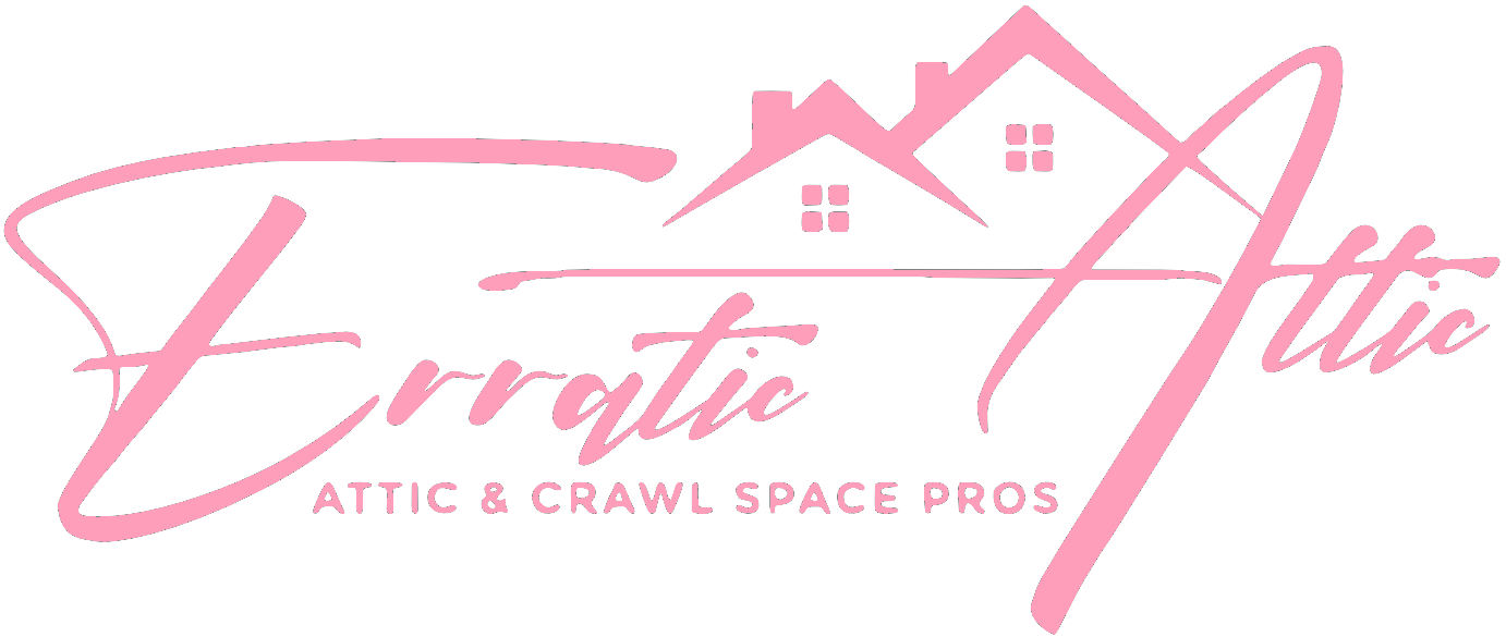 Pink "Etta Attic & Crawl Space Pros" logo with house roof line and attic icon