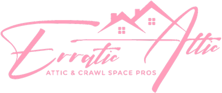 Pink "Etta Attic & Crawl Space Pros" logo with house roof line and attic icon