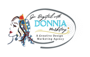Logo of a woman's profile with 