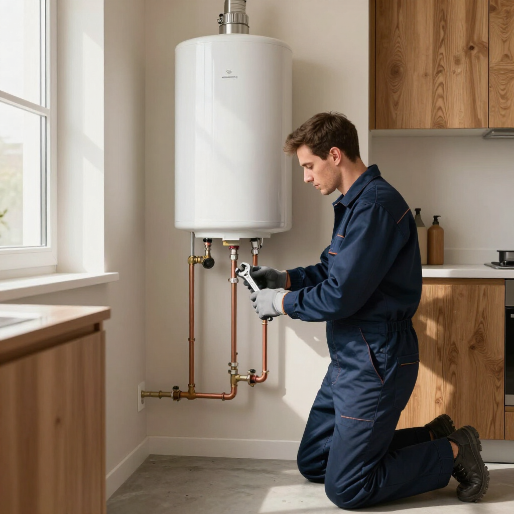 Professional plumber using advanced leak detection equipment to locate a hidden plumbing leak in Ontario, CA