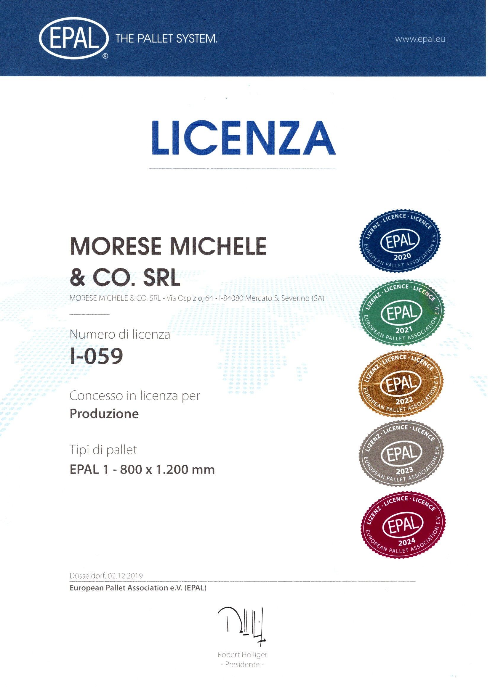 epal certificate