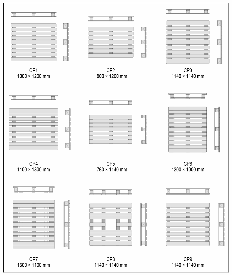 pallet dimensions diagram