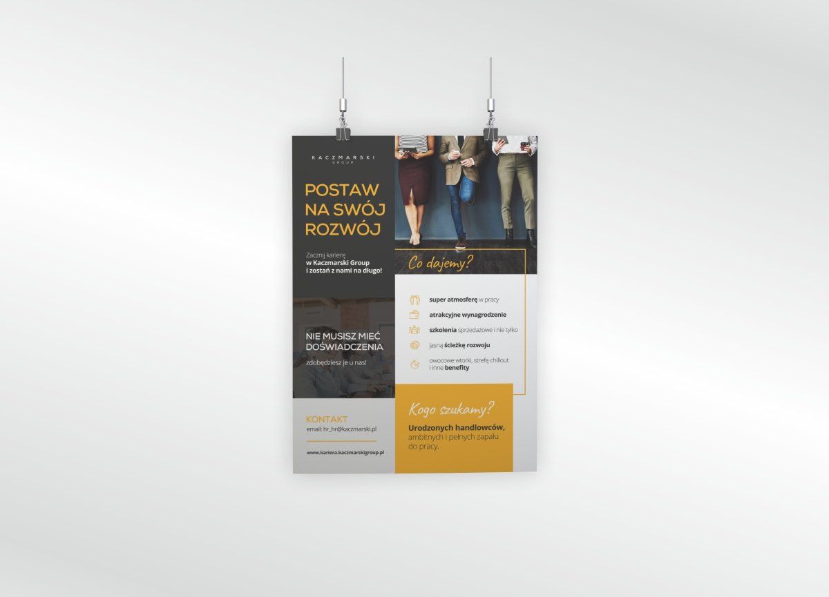 Druk plakatów reklamowych i rekrutacyjnych dla firm