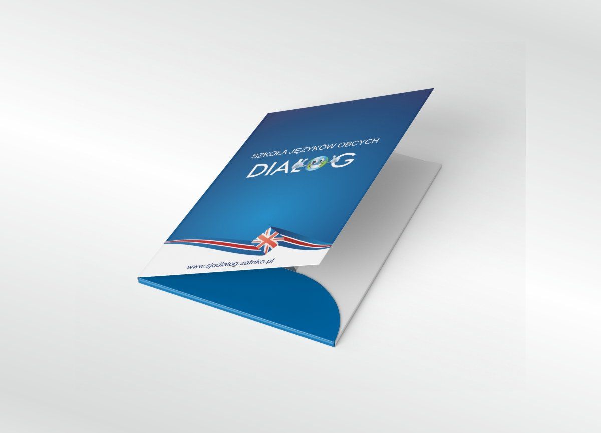Druk teczek ofertowych z indywidualnym projektem graficznym