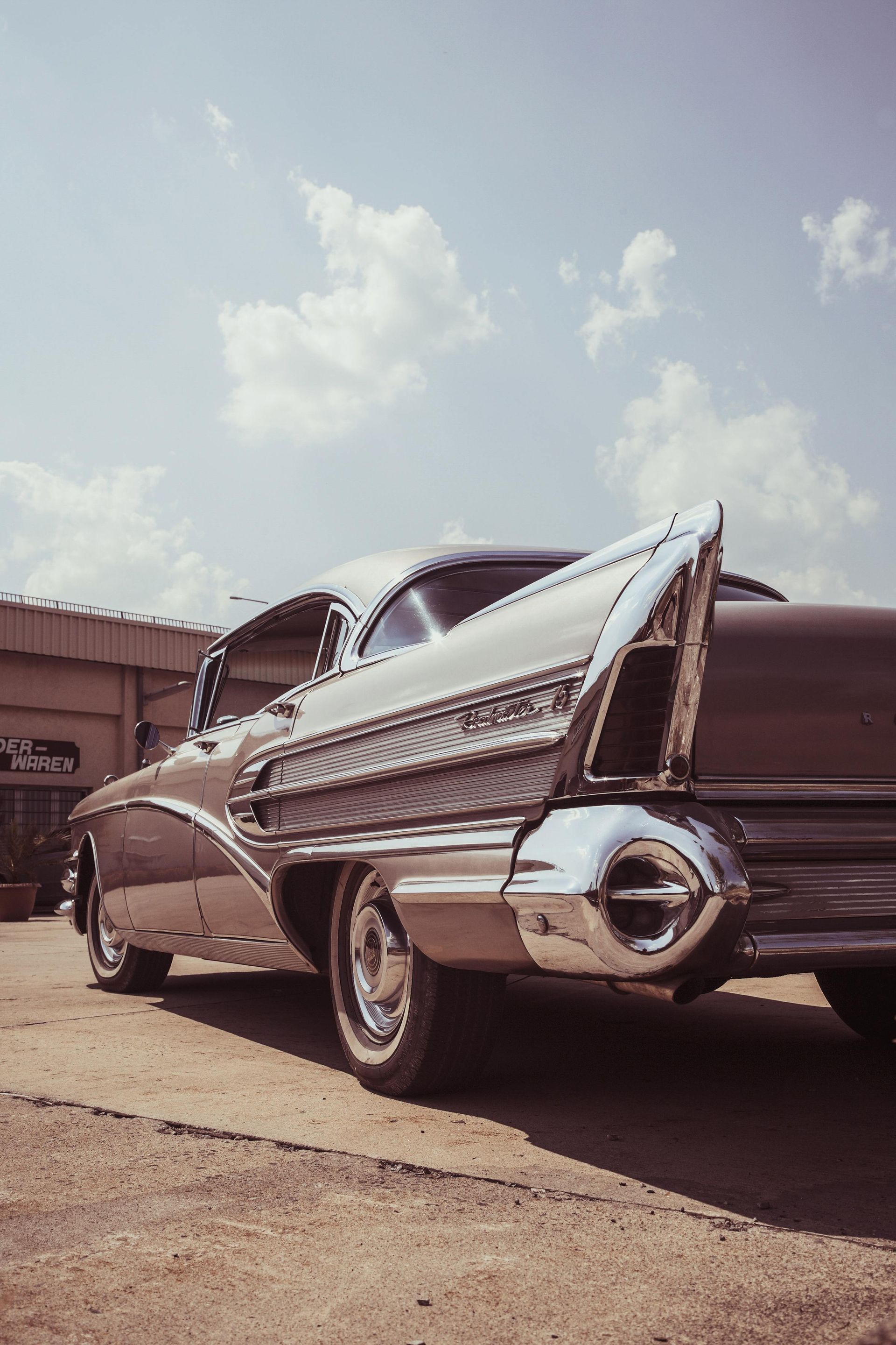 Rear of a classic car