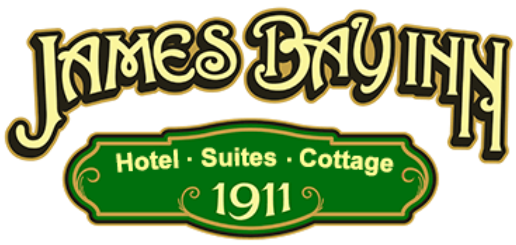 A logo for james bayinn hotel suites cottage 1911