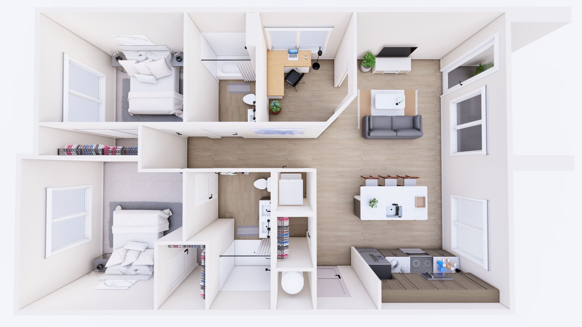 2 bed - model c