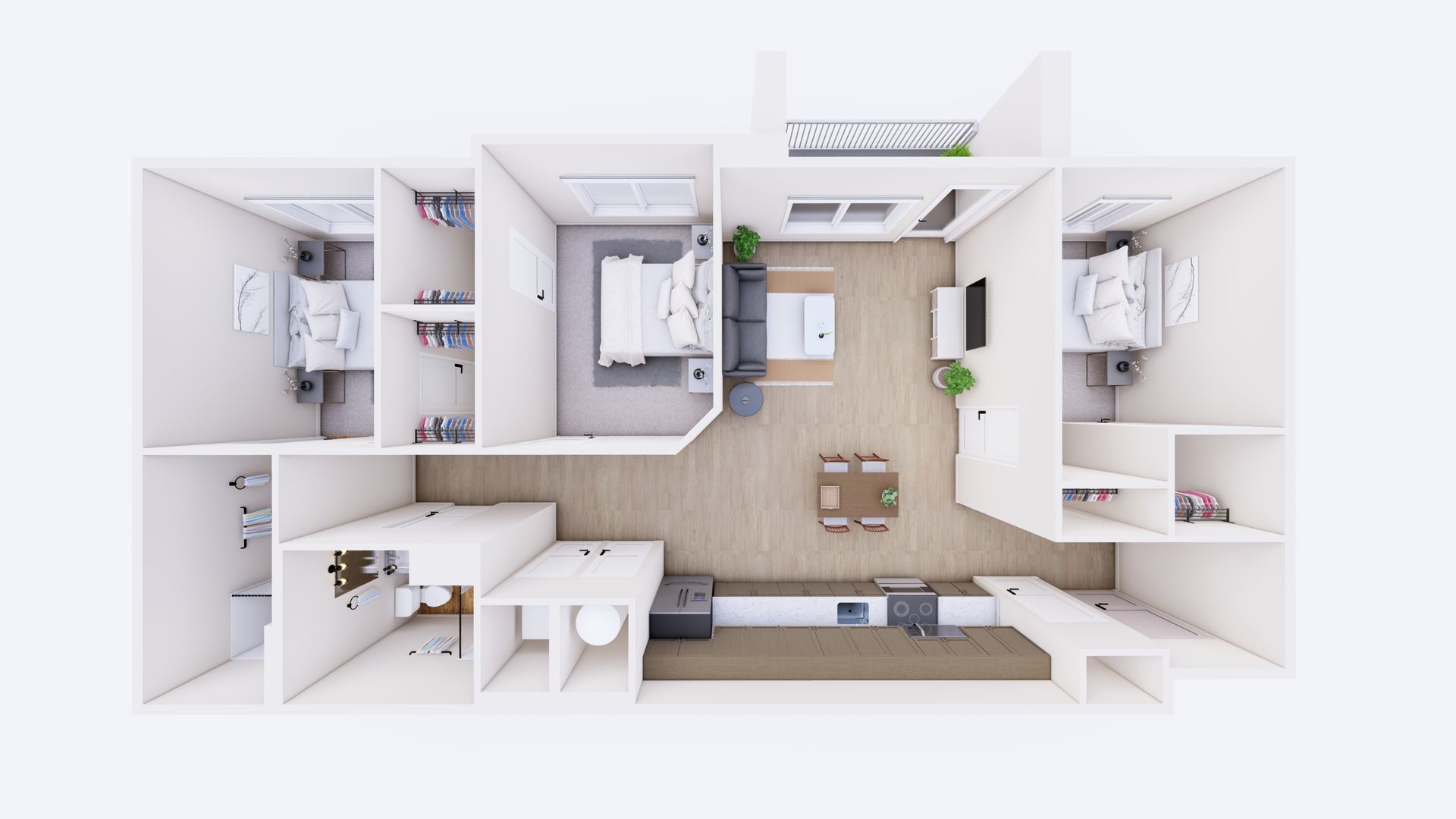 3 bed - model b