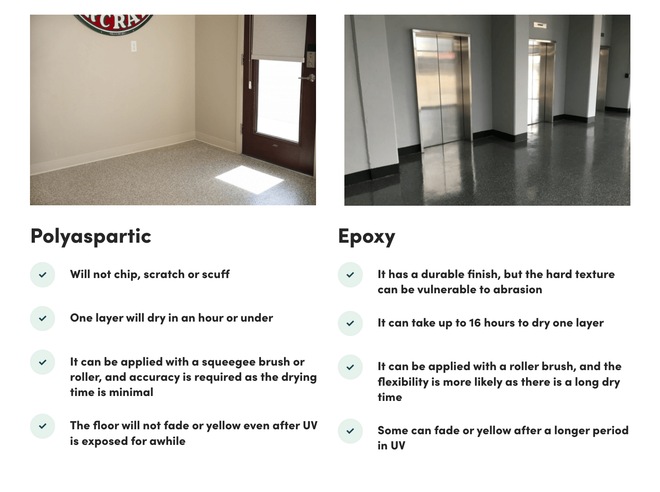 Polyaspartic vs epoxy