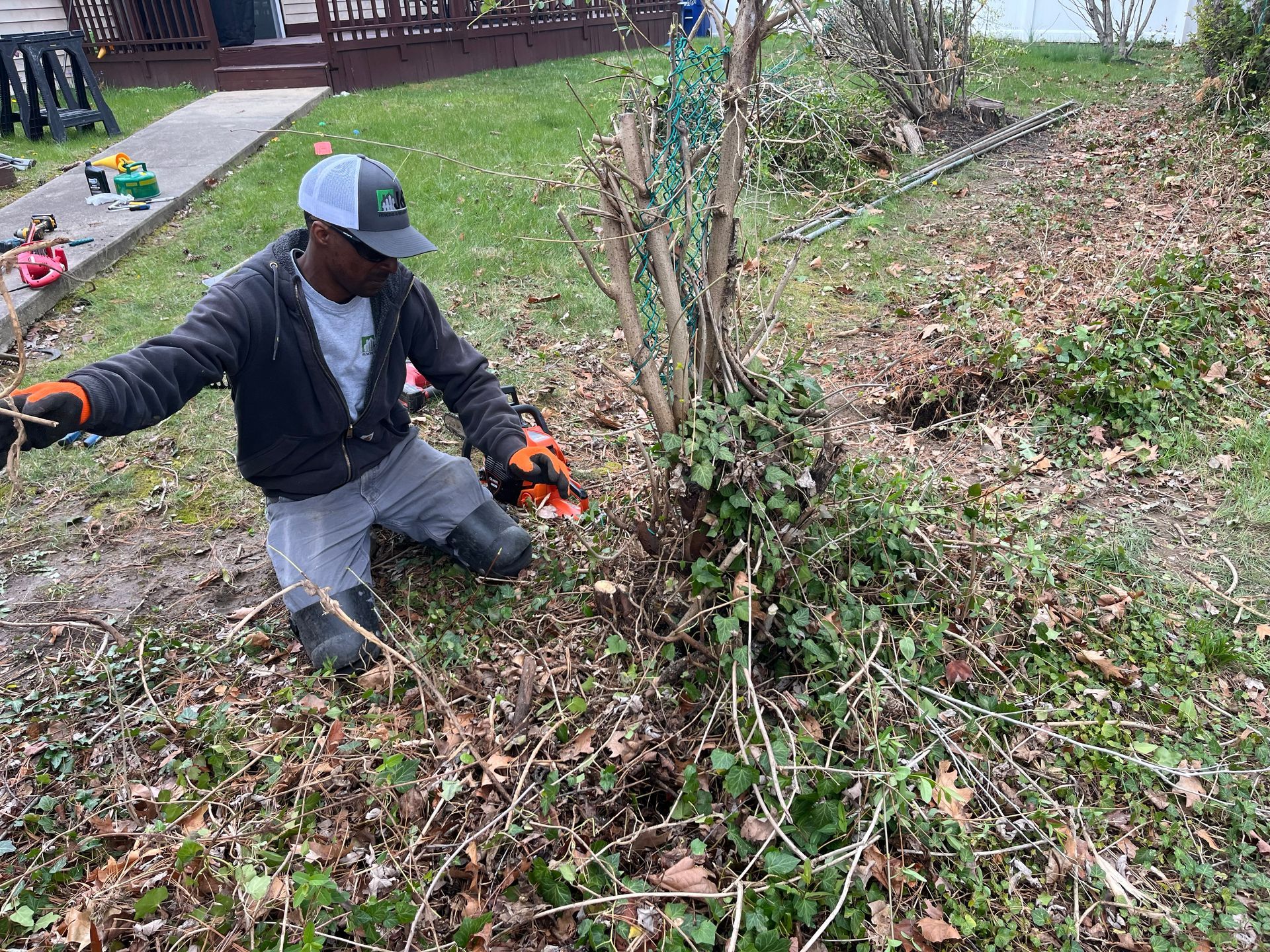 Yard cleanup and brush removal service in Burlington County NJ