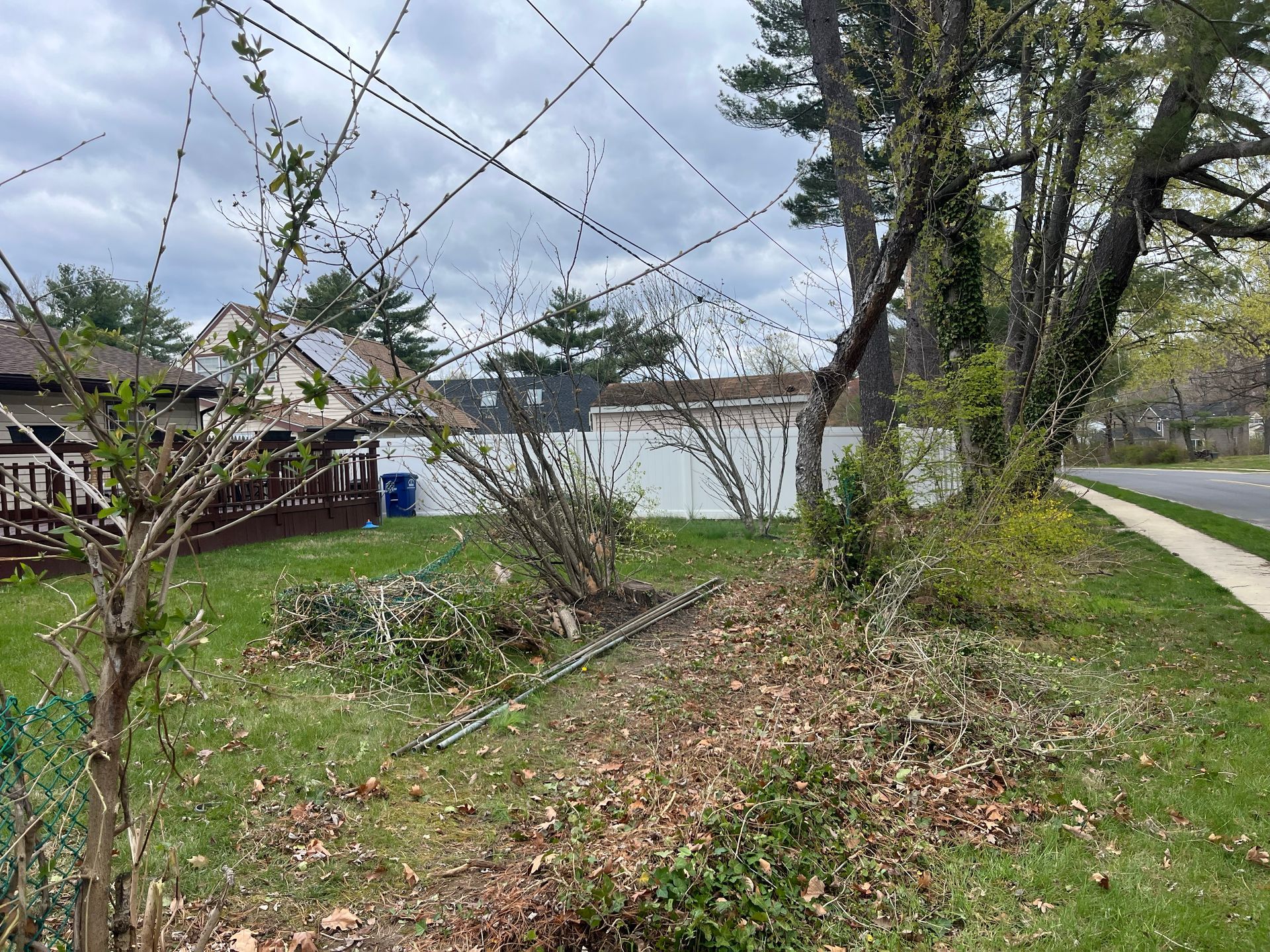 Property cleanup and outdoor remodeling project in Burlington County NJ