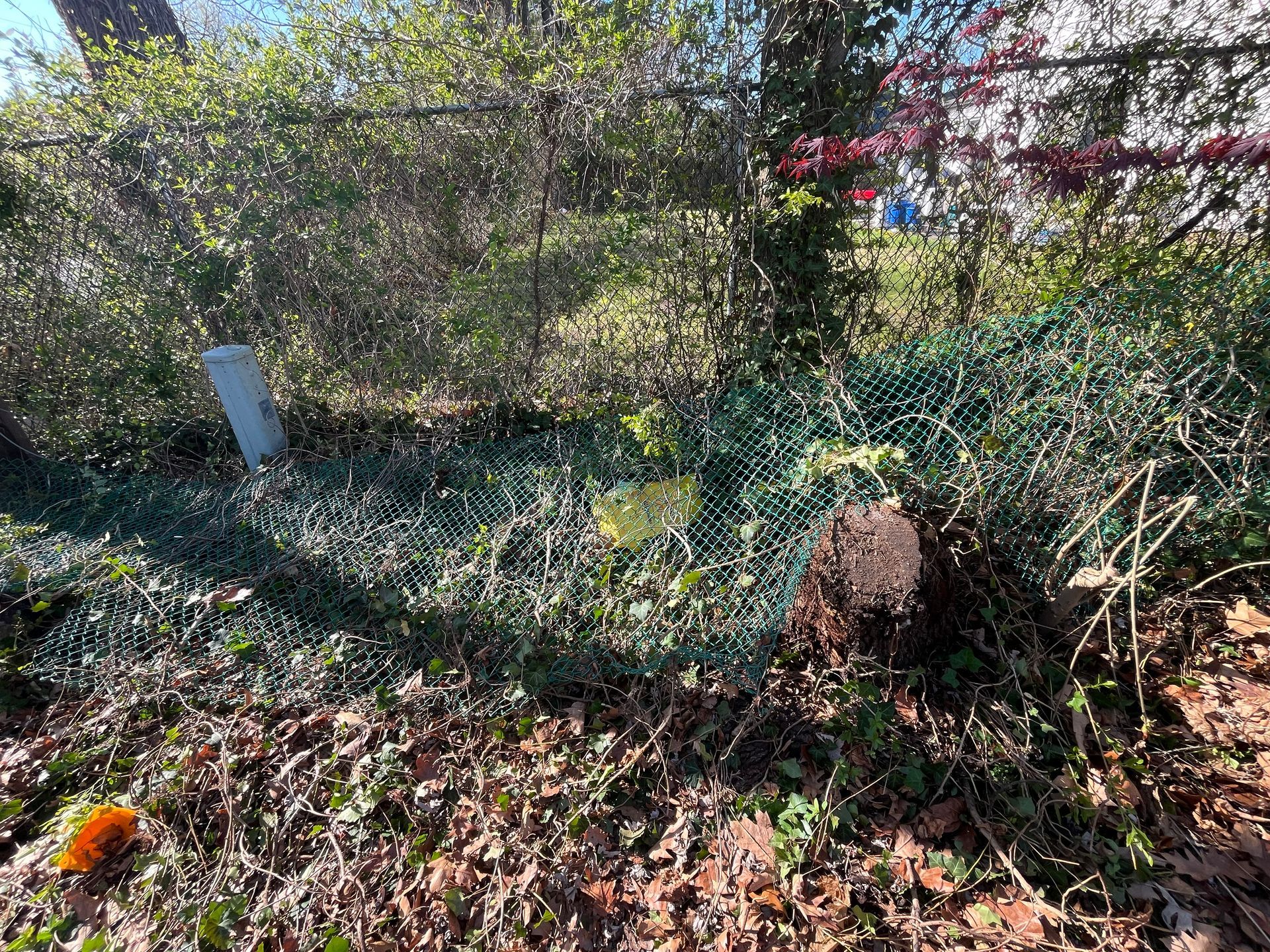 Fence replacement project with chain link removal in Burlington County NJ