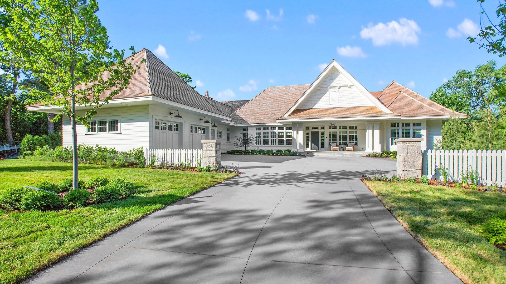 Concrete driveway installation at residential home in Burlington County NJ