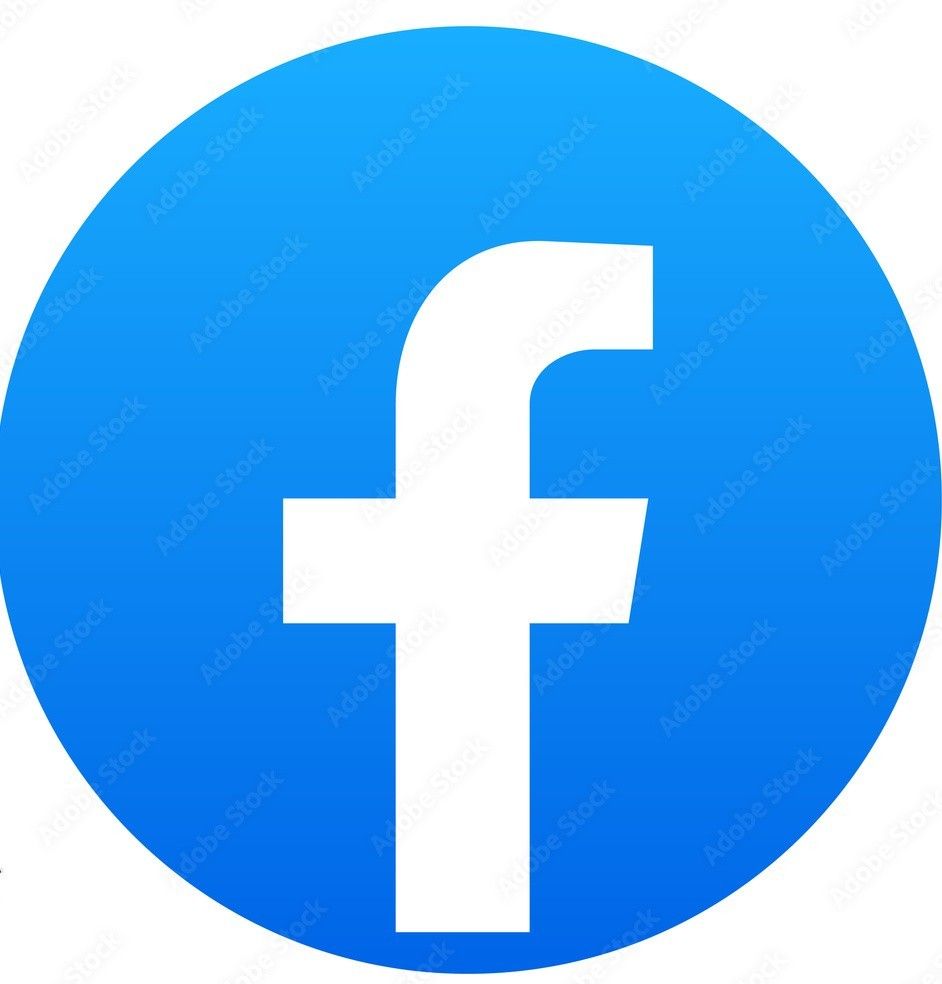 Facebook logo: White
