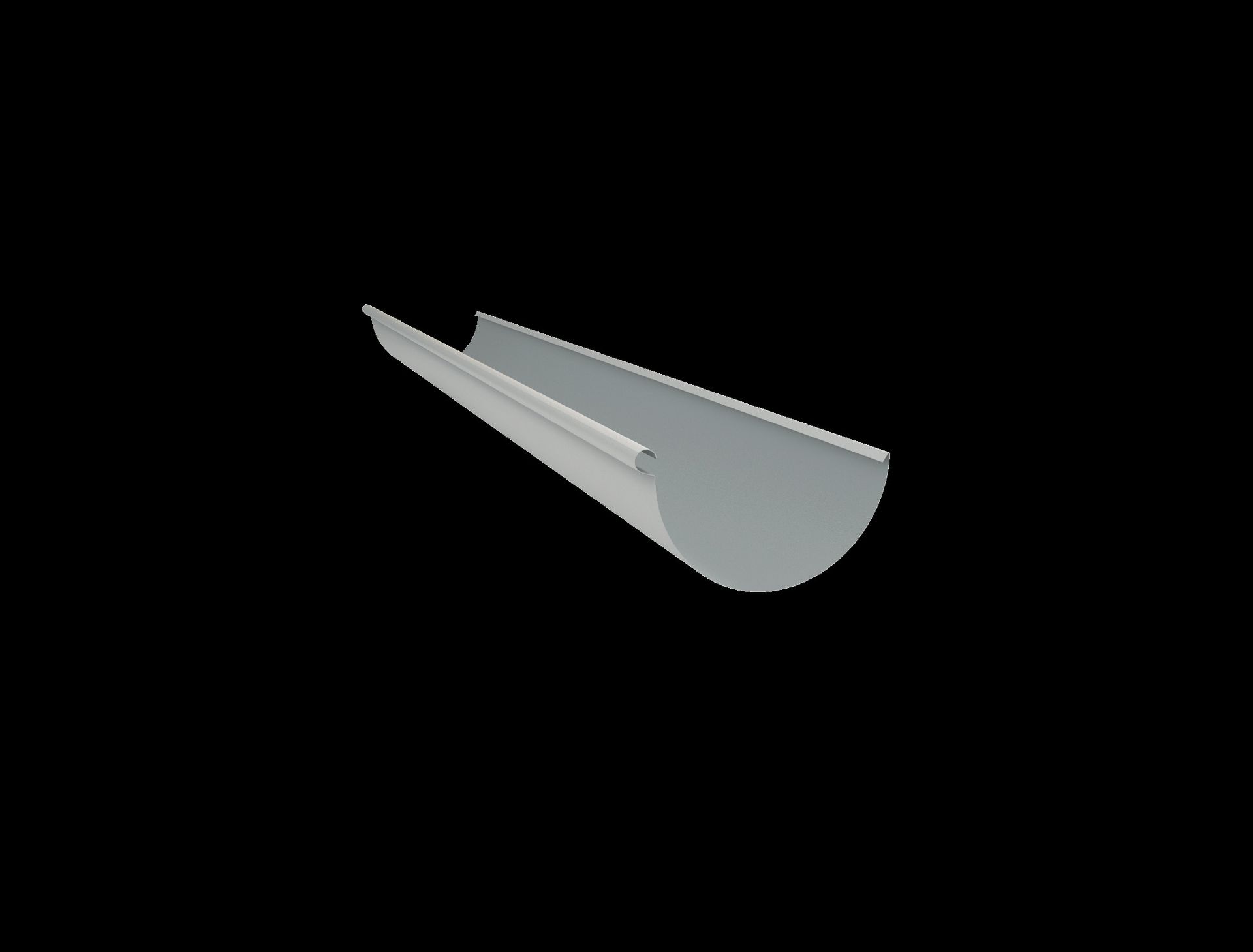 Guttering And Fascia Products Half Round Gutter — Central Coast Metal Roofing in Gosford, NSW